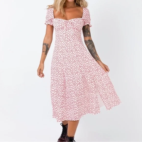 princess polly pink midi dress Georgia Midi Dress Pink Floral